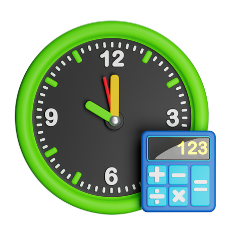 Calculation Time  3D Icon
