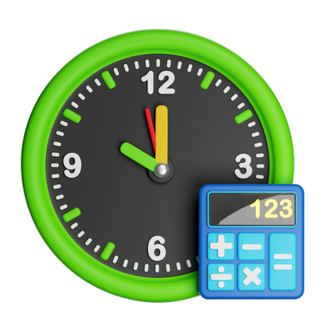 Calculation Time  3D Icon