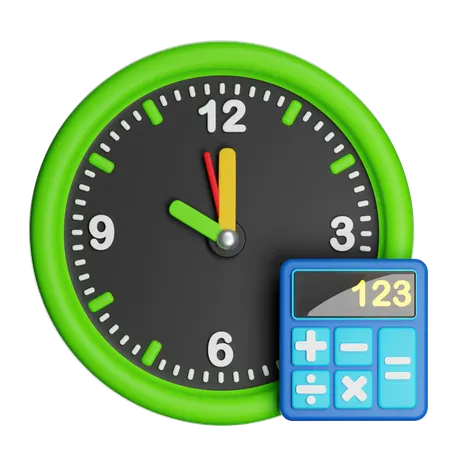 Calculation Time  3D Icon