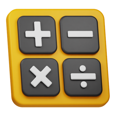 Calculator 1  3D Icon