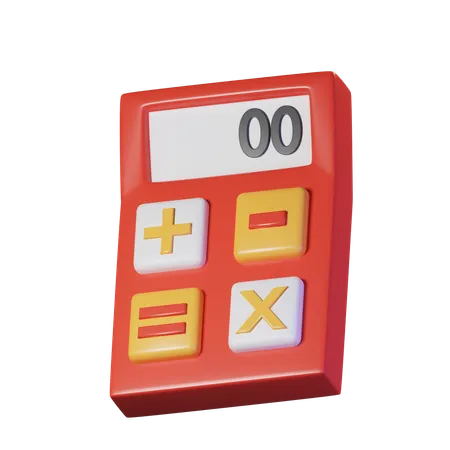 Calculator Isolated On Transparant Background 3 D Illustration High Resolution 3D Icon