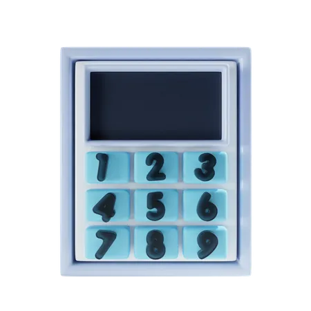 Calculator 3 D Icon 3D Icon