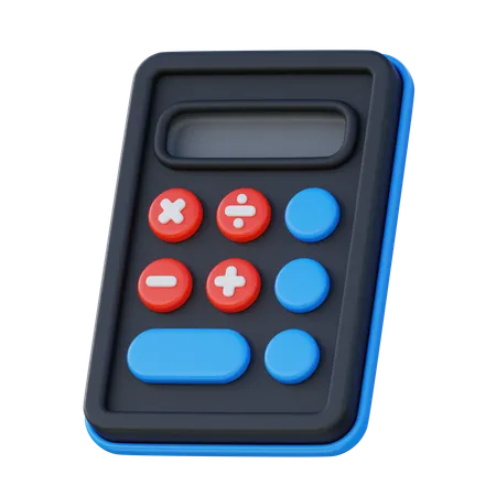 Calculator 3 D Icon With Simple And Minimalist Design For Education And Learning Or Even App Website And Game 3D Icon