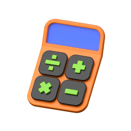 Calculator 3 D Icon Depicting A Digital Calculating Device Symbolizing Efficiency Precision And Mathematical Computations In Various Fields 3D Icon