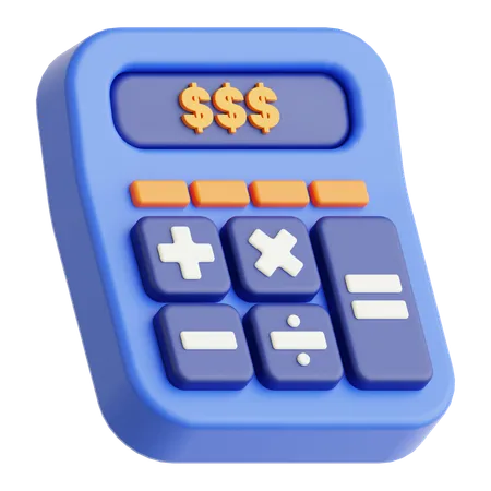 3 D Calculator Icon 3D Icon