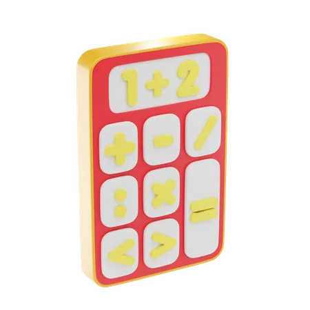 Calculator 3 D Icon And Illustration 3D Icon