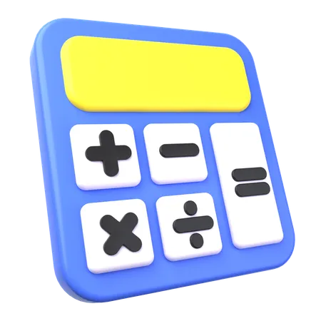 電卓  3D Icon