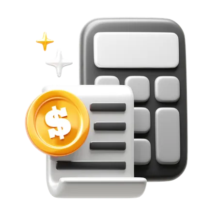 電卓  3D Icon