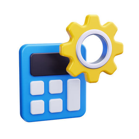 電卓  3D Icon