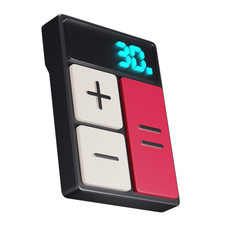 電卓  3D Icon