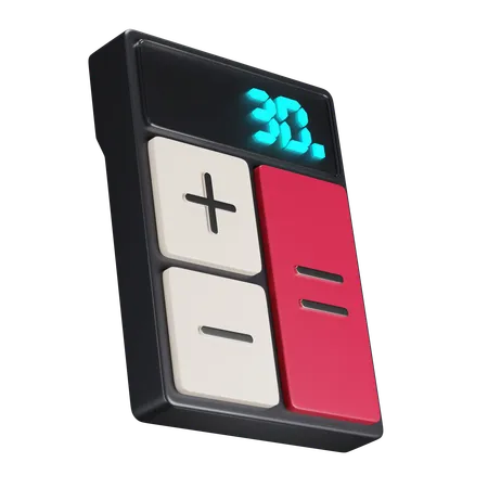 電卓  3D Icon