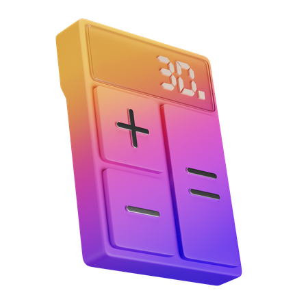 계산자  3D Icon