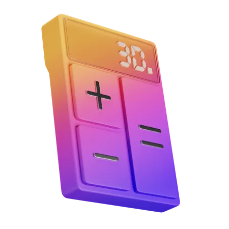 계산자  3D Icon