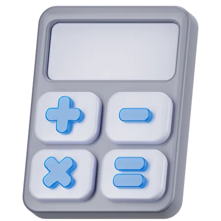 電卓  3D Icon