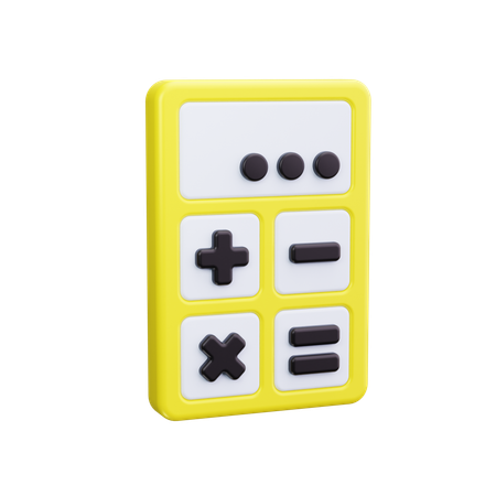 電卓  3D Icon