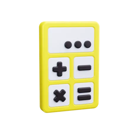 電卓  3D Icon