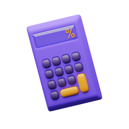 電卓  3D Icon