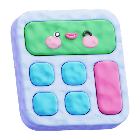 電卓  3D Icon