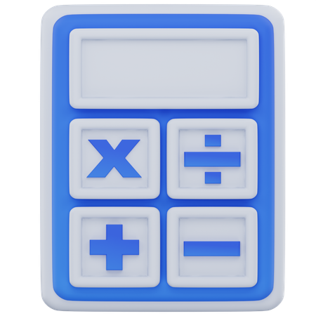 電卓  3D Icon
