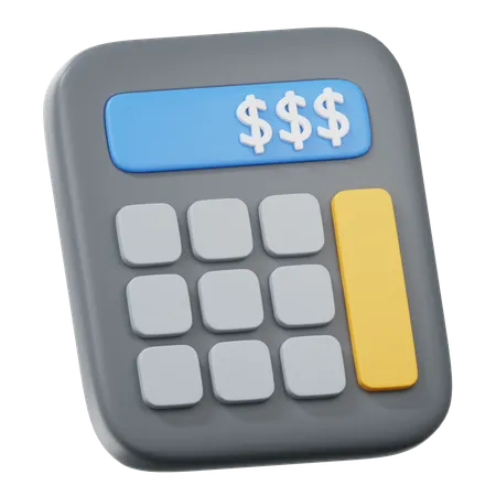 電卓  3D Icon