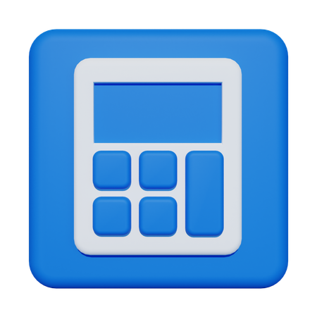 Calculator  3D Icon