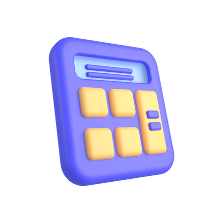 Calculator  3D Illustration