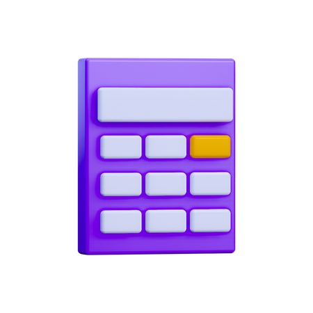 Calculator  3D Illustration