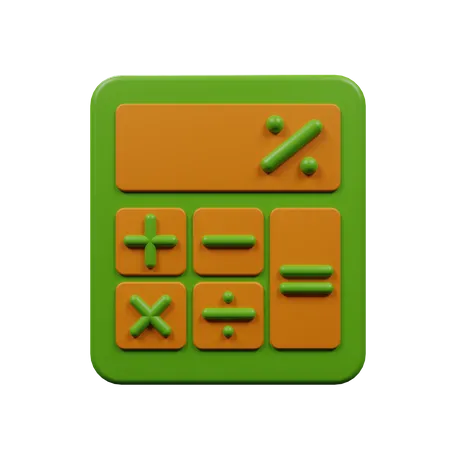 Calculator Icon 3 D Render Isolated 3D Illustration