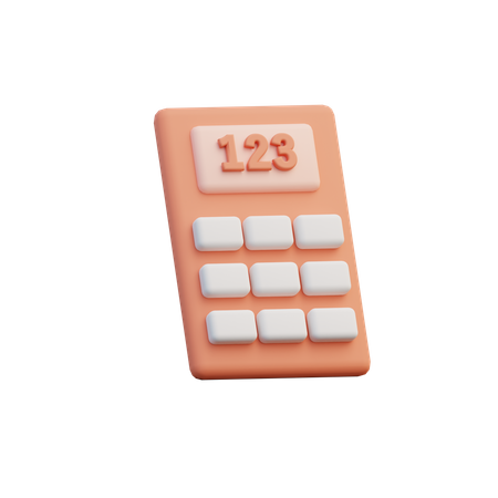 Calculator 3D Illustration