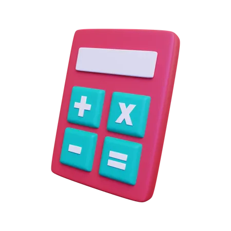 3 D Calculator Icon 3D Illustration