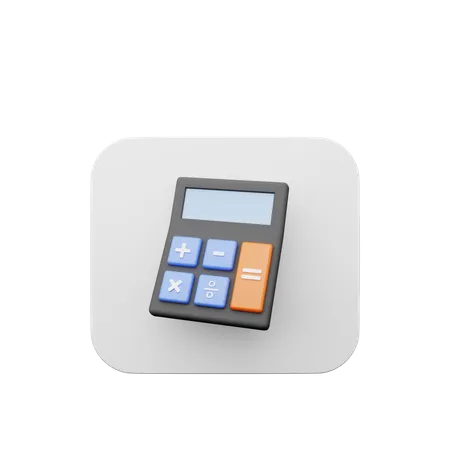 3 D Illustration Of Element User Interface Ui Simple Icon Calculator 3D Illustration