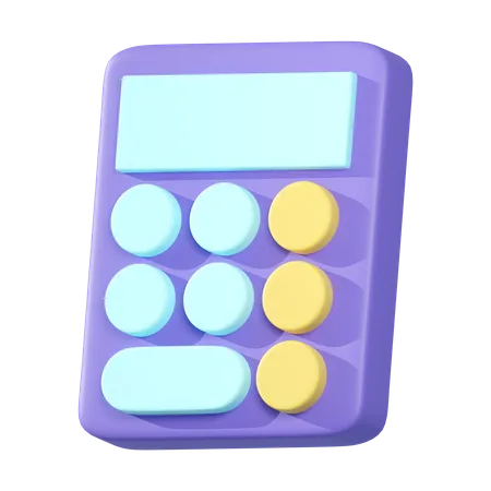 3 D Rendering Of Calculator Icon Isolated 3D Illustration
