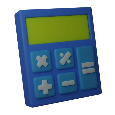 Calculator Machine 3D Illustration