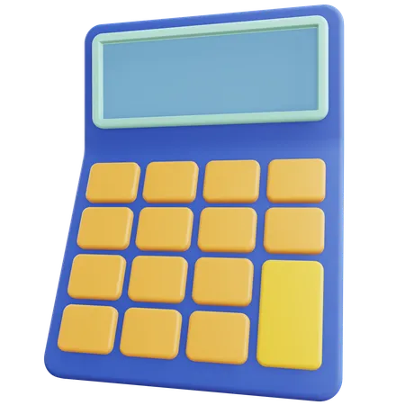 3 D Calculator Illustration With Transparent Background 3D Icon