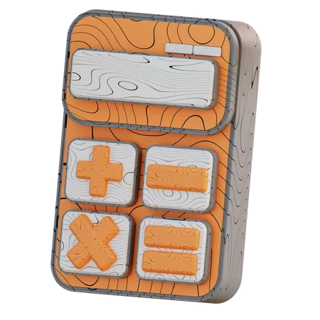 3 D Illustration Of A Calculator 3D Icon