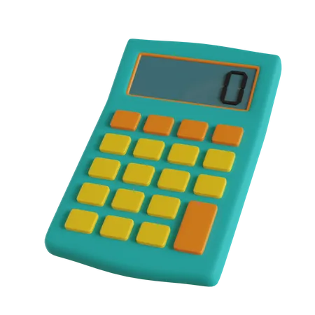 Calculator Isolated On Tosca 3D Icon