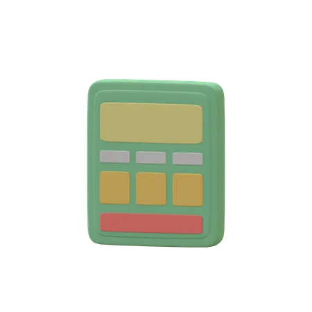 Business Calculator 3 D Icon 3D Icon