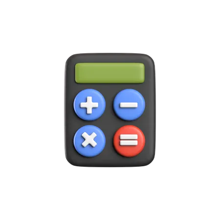 3 D Rendering Calculator Application Icon 3D Icon