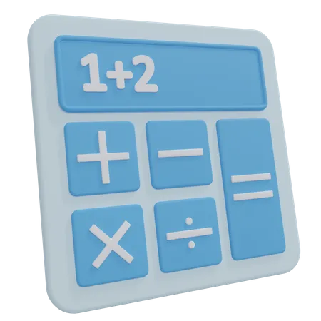 Calculator Icon Isolated 3D Icon