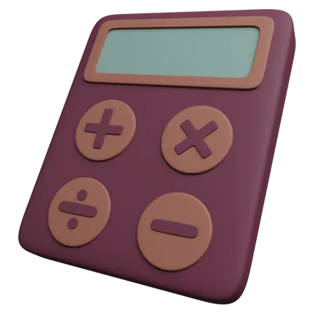 3 D Calculator Illustration 3D Icon