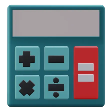 Calculator Education 3 D Icon Illustration With Transparent Background 3D Icon