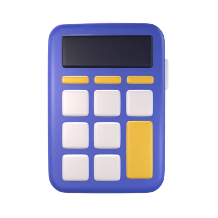 Calculator Education 3 D Icon Render 3D Icon