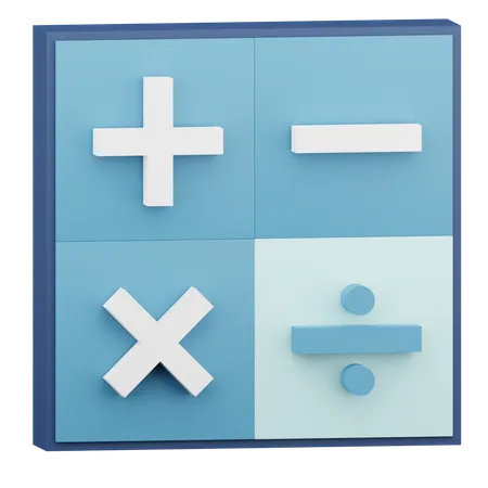 3 D Calculator Icon Illustration With Isolated Design 3D Icon