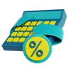 Calculator And Percentage Icon