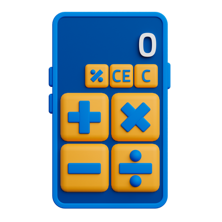 Calculator Application  3D Icon