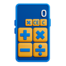 calculator app 3d illustration