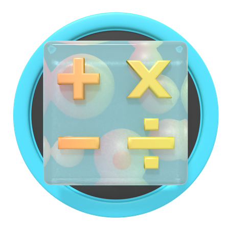 Calculator Button  3D Icon