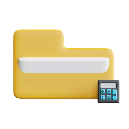 Calculator Folder  3D Icon