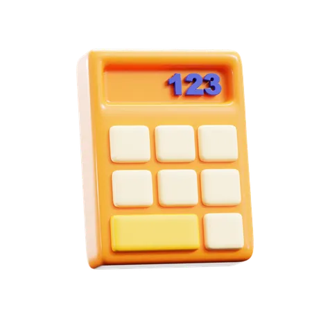 Calculator Math  3D Icon