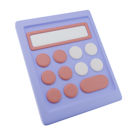 Calculator math - 3D Icon  3D Icon
